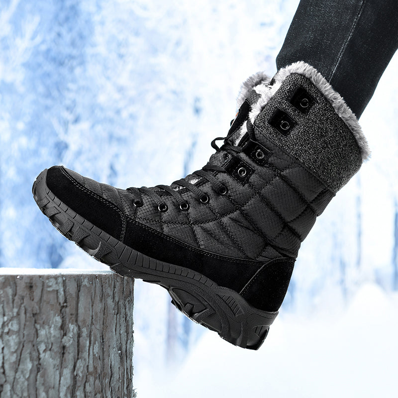 Men's Waterproof Hiking Boots - Breathable Quick-Dry Upper,Mountain Trekking & Outdoor Adventures | All-Terrain Grip & Abrasion-Proof
