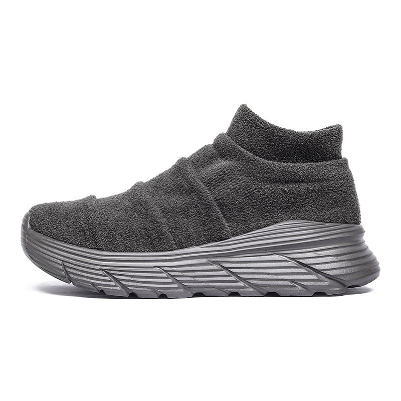 Men’s Thermal-Lined Slip-On Winter Sneakers – Cushioned, Anti-Slip
