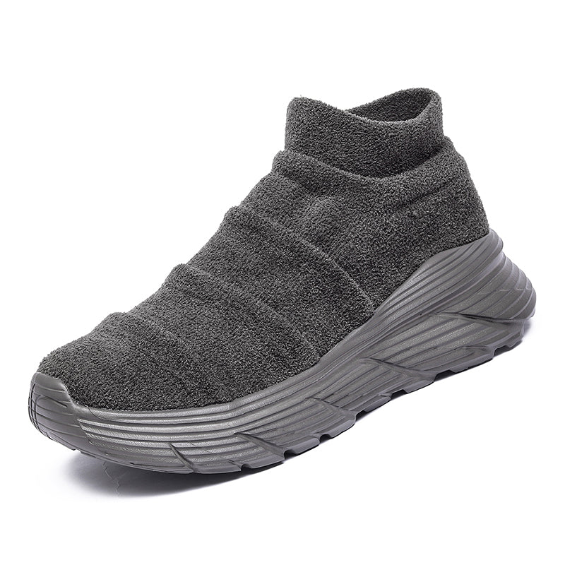 Men’s Thermal-Lined Slip-On Winter Sneakers – Cushioned, Anti-Slip