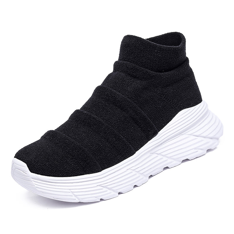 Men’s Thermal-Lined Slip-On Winter Sneakers – Cushioned, Anti-Slip