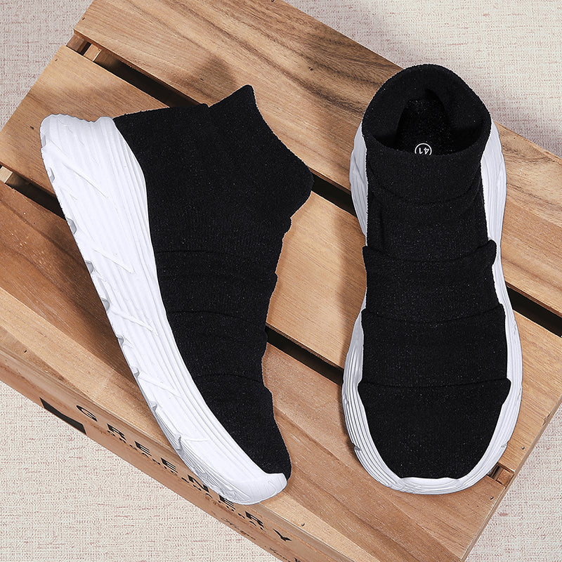 Men’s Thermal-Lined Slip-On Winter Sneakers – Cushioned, Anti-Slip