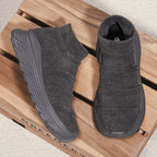 Men’s Thermal-Lined Slip-On Winter Sneakers – Cushioned, Anti-Slip