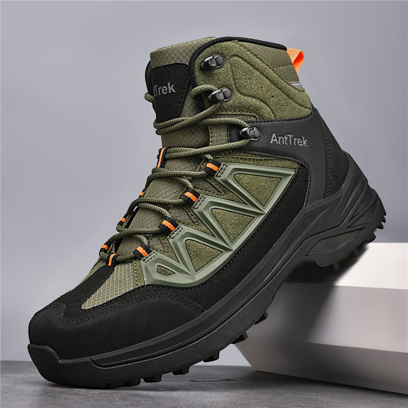 Men's Hiking Boots - Breathable Quick-Dry Upper,Mountain Trekking & Outdoor Adventures | All-Terrain Grip & Abrasion-Proof
