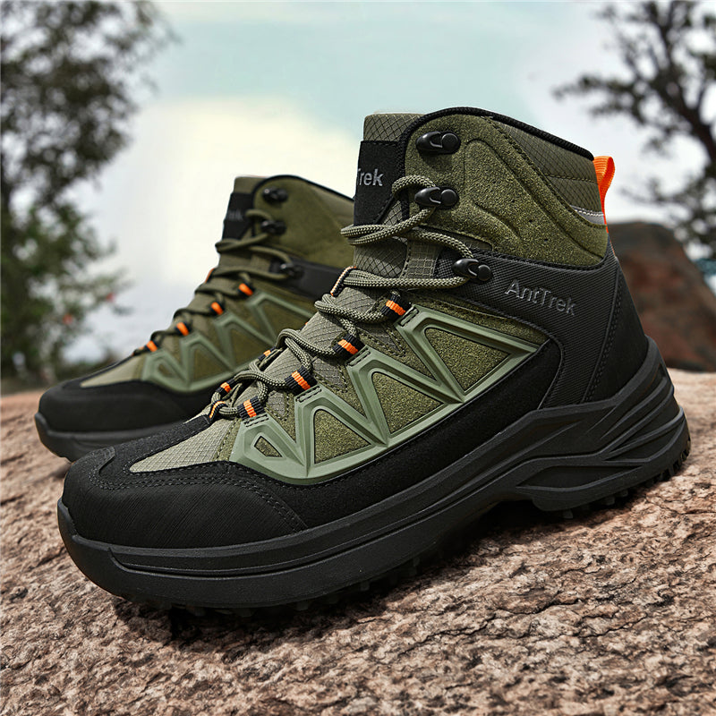Men's Hiking Boots - Breathable Quick-Dry Upper,Mountain Trekking & Outdoor Adventures | All-Terrain Grip & Abrasion-Proof