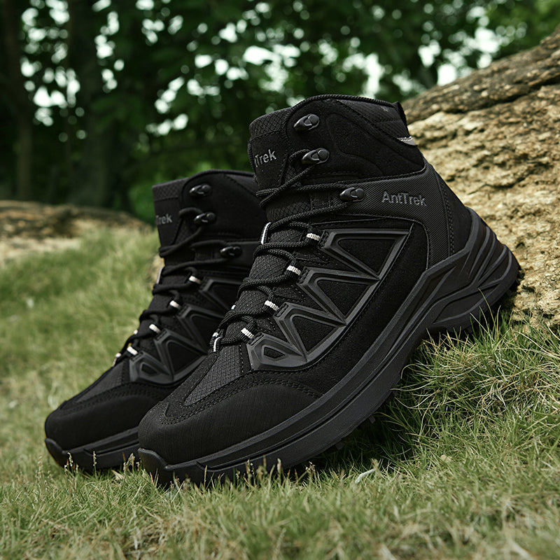 Men's Hiking Boots - Breathable Quick-Dry Upper,Mountain Trekking & Outdoor Adventures | All-Terrain Grip & Abrasion-Proof