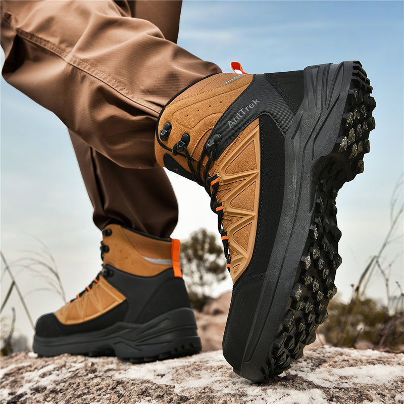 Men's Hiking Boots - Breathable Quick-Dry Upper,Mountain Trekking & Outdoor Adventures | All-Terrain Grip & Abrasion-Proof