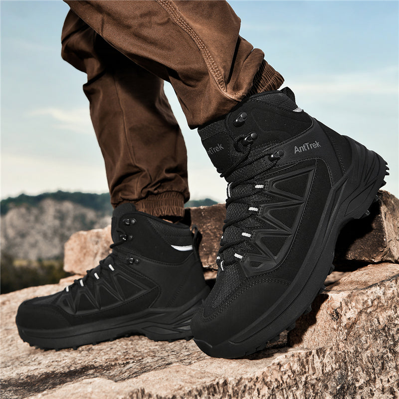 Men's Hiking Boots - Breathable Quick-Dry Upper,Mountain Trekking & Outdoor Adventures | All-Terrain Grip & Abrasion-Proof