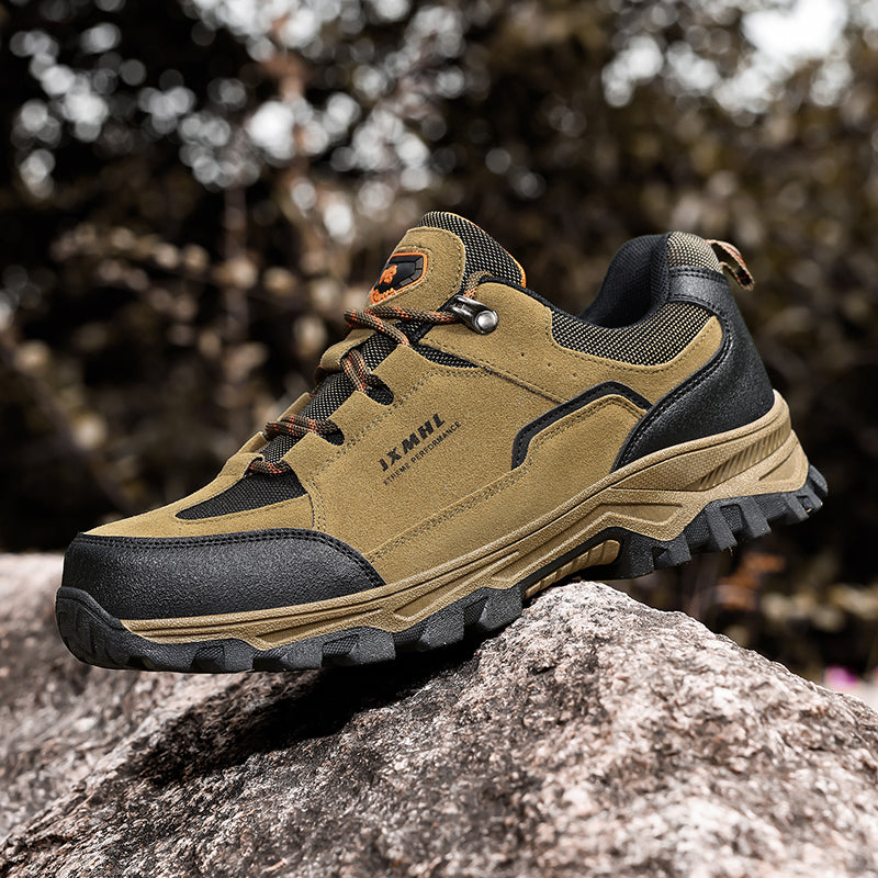 Men's Orthopedic Arch Support Wide Toe Ankle Support Hiking Shoes Waterproof Non-slip Anti-puncture Work Shoes