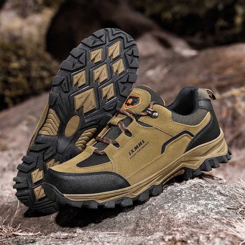 Men's Orthopedic Arch Support Wide Toe Ankle Support Hiking Shoes Waterproof Non-slip Anti-puncture Work Shoes