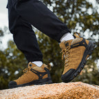 Men's Outdoor Hiking Work Boots - Slip-Resistant & Abrasion-Proof for Mountain/Construction