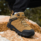 Men's Outdoor Hiking Work Boots - Slip-Resistant & Abrasion-Proof for Mountain/Construction