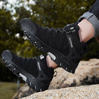 Men's Outdoor Hiking Work Boots - Slip-Resistant & Abrasion-Proof for Mountain/Construction