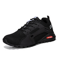 Men’s Outdoor Hiking Shoes – Breathable Mesh Trail Sneakers, Slip-Resistant Durable Outsole, Lightweight Low-Top Lace-Up Walking Shoes