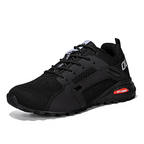 Men’s Outdoor Hiking Shoes – Breathable Mesh Trail Sneakers, Slip-Resistant Durable Outsole, Lightweight Low-Top Lace-Up Walking Shoes
