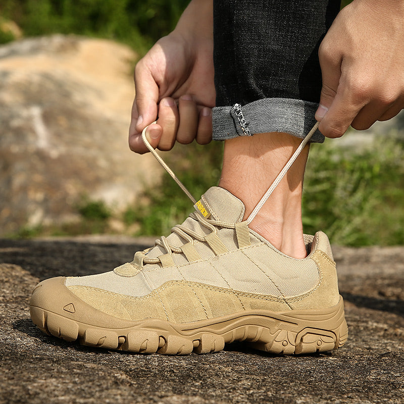 '-- Men's Outdoor Hiking Work Boots - Slip-Resistant & Abrasion-Proof for Mountain/Construction