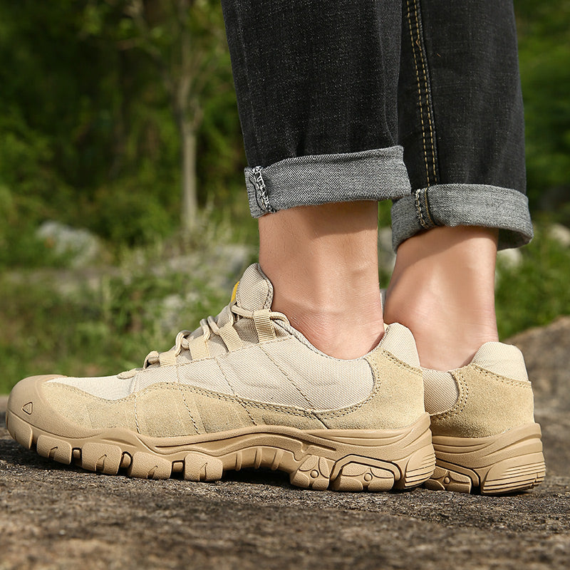 '-- Men's Outdoor Hiking Work Boots - Slip-Resistant & Abrasion-Proof for Mountain/Construction