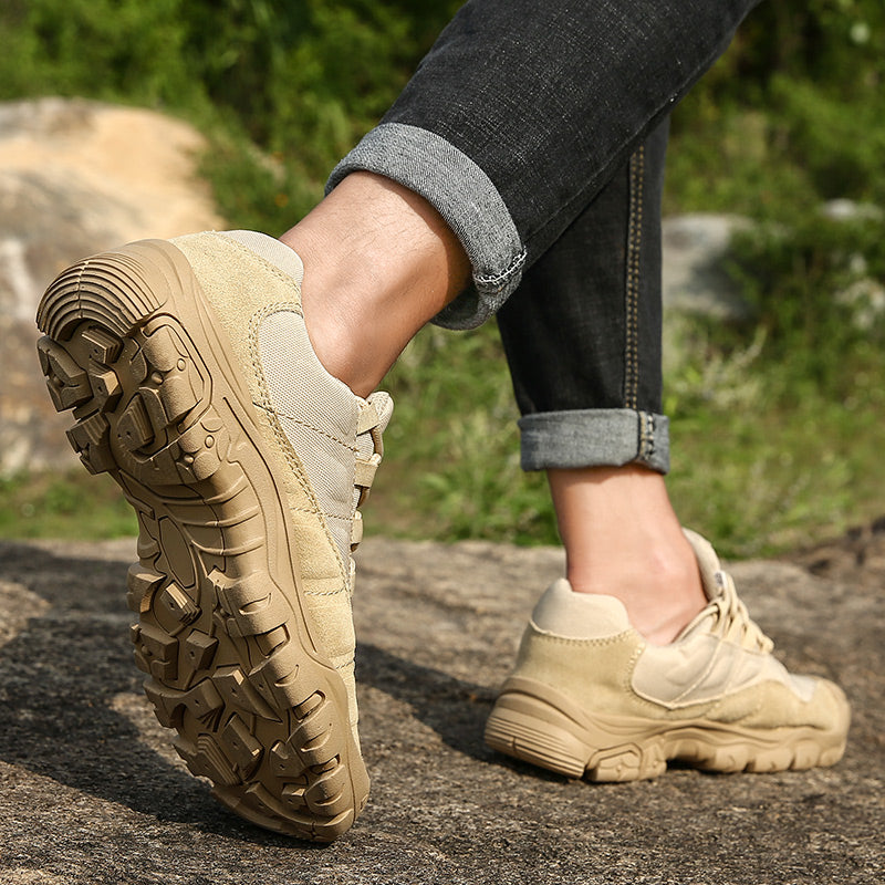 '-- Men's Outdoor Hiking Work Boots - Slip-Resistant & Abrasion-Proof for Mountain/Construction