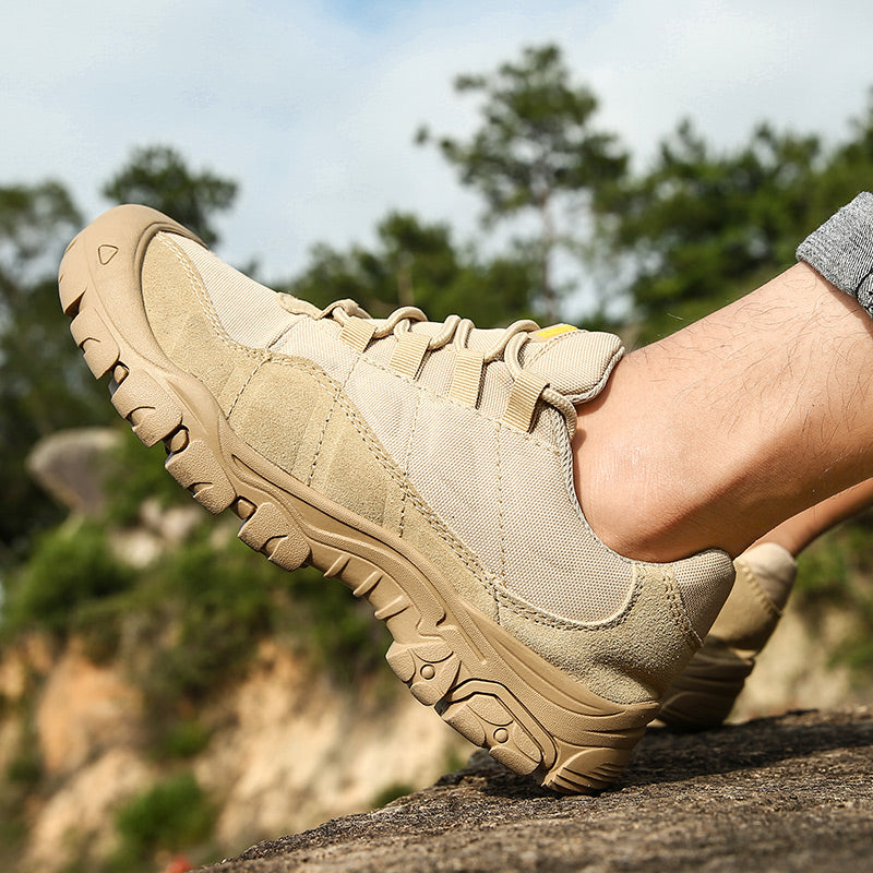 '-- Men's Outdoor Hiking Work Boots - Slip-Resistant & Abrasion-Proof for Mountain/Construction