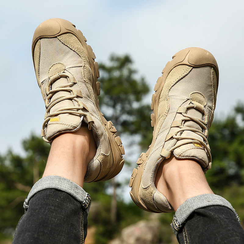 '-- Men's Outdoor Hiking Work Boots - Slip-Resistant & Abrasion-Proof for Mountain/Construction