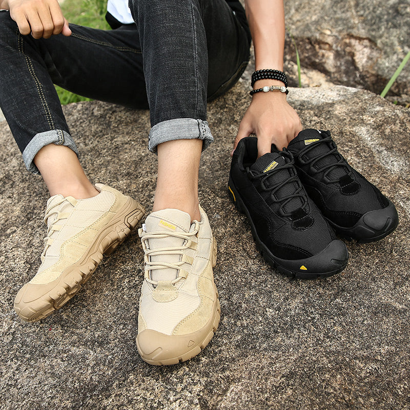 '-- Men's Outdoor Hiking Work Boots - Slip-Resistant & Abrasion-Proof for Mountain/Construction
