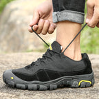 '-- Men's Outdoor Hiking Work Boots - Slip-Resistant & Abrasion-Proof for Mountain/Construction