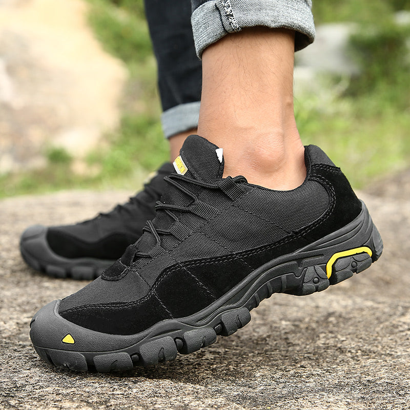 '-- Men's Outdoor Hiking Work Boots - Slip-Resistant & Abrasion-Proof for Mountain/Construction