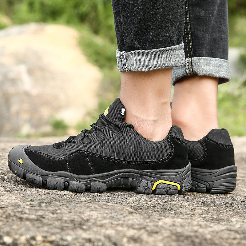 '-- Men's Outdoor Hiking Work Boots - Slip-Resistant & Abrasion-Proof for Mountain/Construction