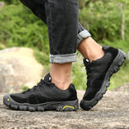 '-- Men's Outdoor Hiking Work Boots - Slip-Resistant & Abrasion-Proof for Mountain/Construction