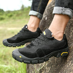 '-- Men's Outdoor Hiking Work Boots - Slip-Resistant & Abrasion-Proof for Mountain/Construction