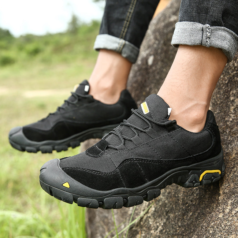 '-- Men's Outdoor Hiking Work Boots - Slip-Resistant & Abrasion-Proof for Mountain/Construction