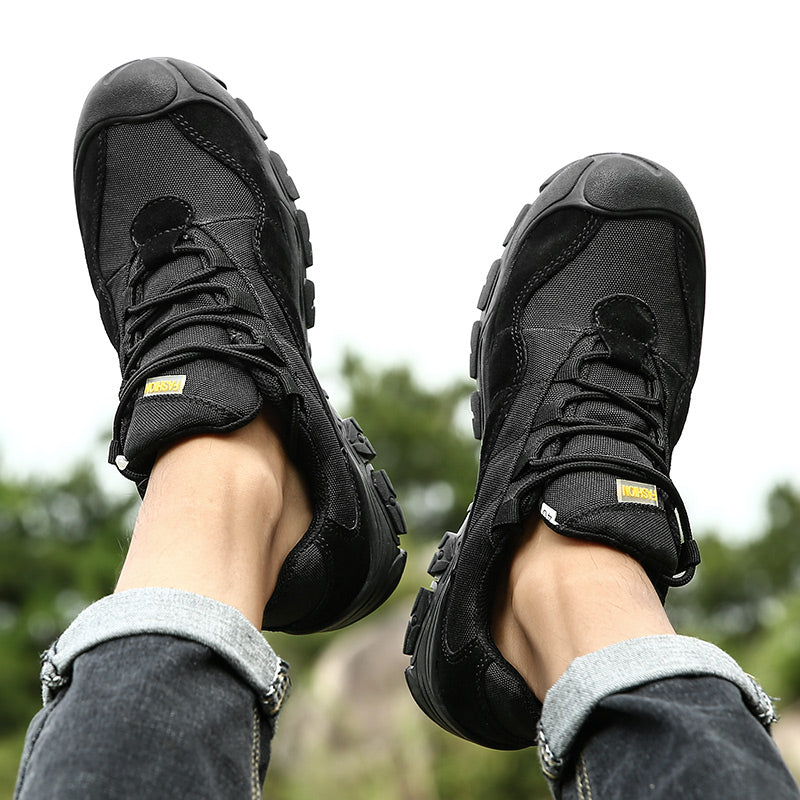 '-- Men's Outdoor Hiking Work Boots - Slip-Resistant & Abrasion-Proof for Mountain/Construction