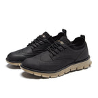 Men’s Retro Leather Zip Boots Built for Comfort, Wide Toe, Arch Support, Pressure Relief, Waterproof for Every Seaso