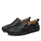 Men's 45+ Daily Walker | Hand-Finished Leather | Zero Bending, Zero Lacing | Wide Toe, Arch Support