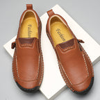 Men's 45+ Daily Walker | Hand-Finished Leather | Zero Bending, Zero Lacing | Wide Toe, Arch Support