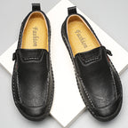 Men's 45+ Daily Walker | Hand-Finished Leather | Zero Bending, Zero Lacing | Wide Toe, Arch Support