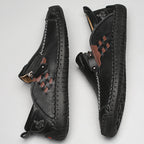 Men's 45+ Daily Walker | Hand-Finished Leather | Zero Bending, Zero Lacing | Wide Toe, Arch Support