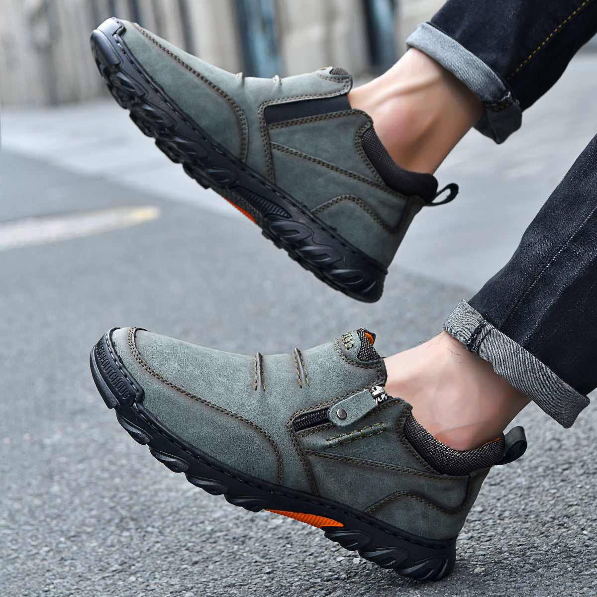 Men’s Orthopedic Comfort Boots | Wide Toe, Arch Support & Side Zip