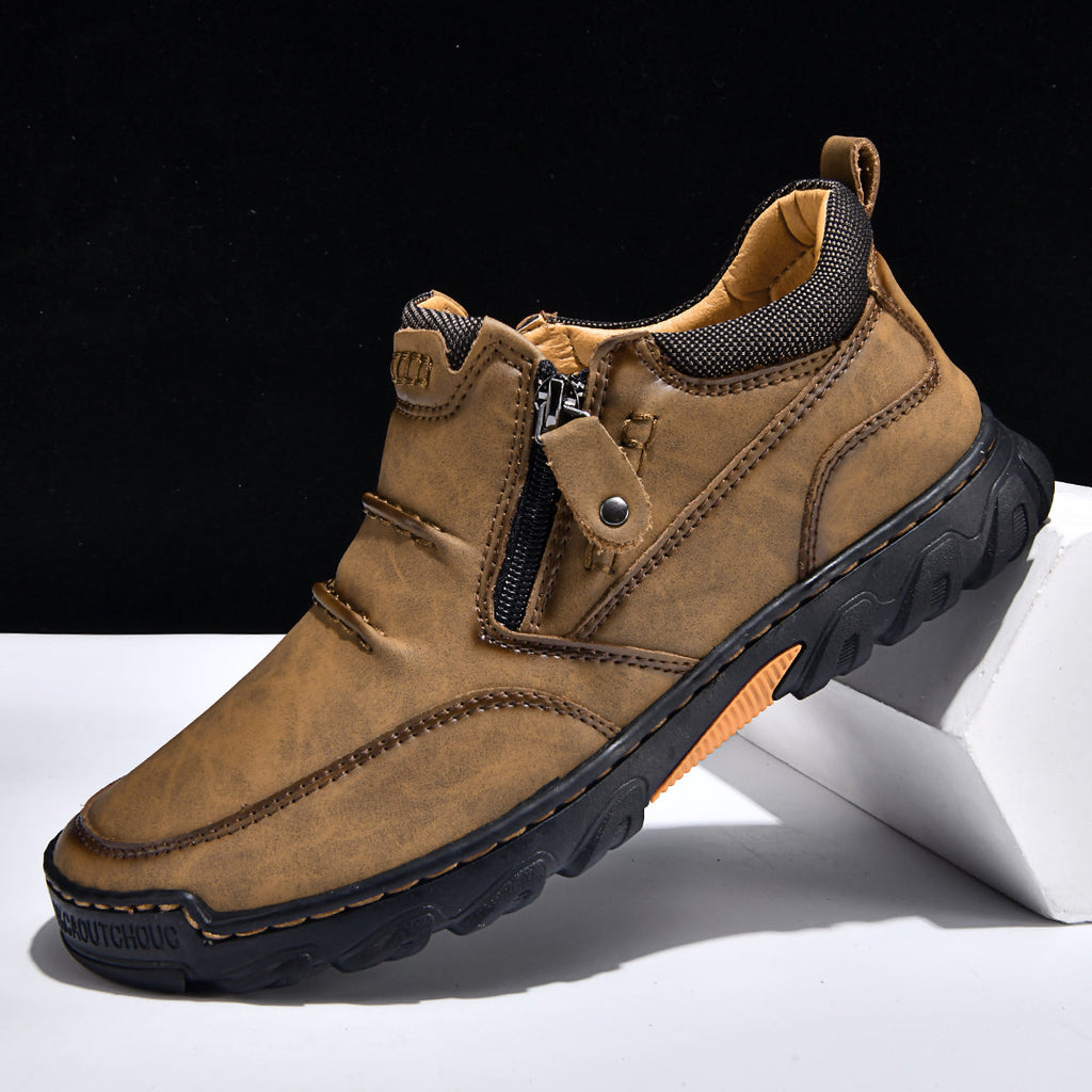 Men’s Orthopedic Comfort Boots | Wide Toe, Arch Support & Side Zip