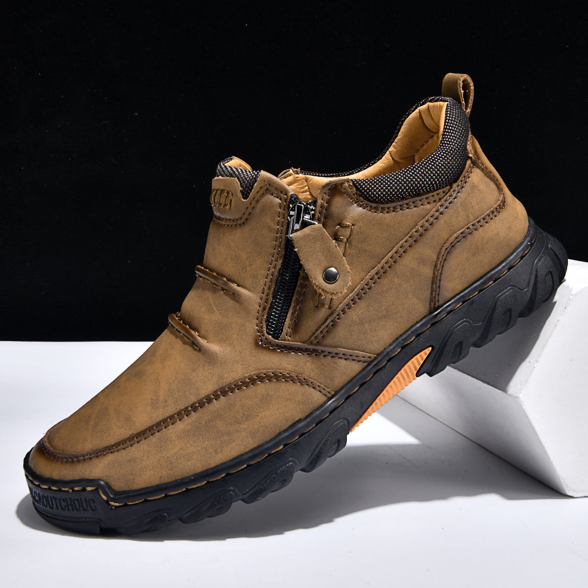 Men’s Orthopedic Comfort Boots | Wide Toe, Arch Support & Side Zip
