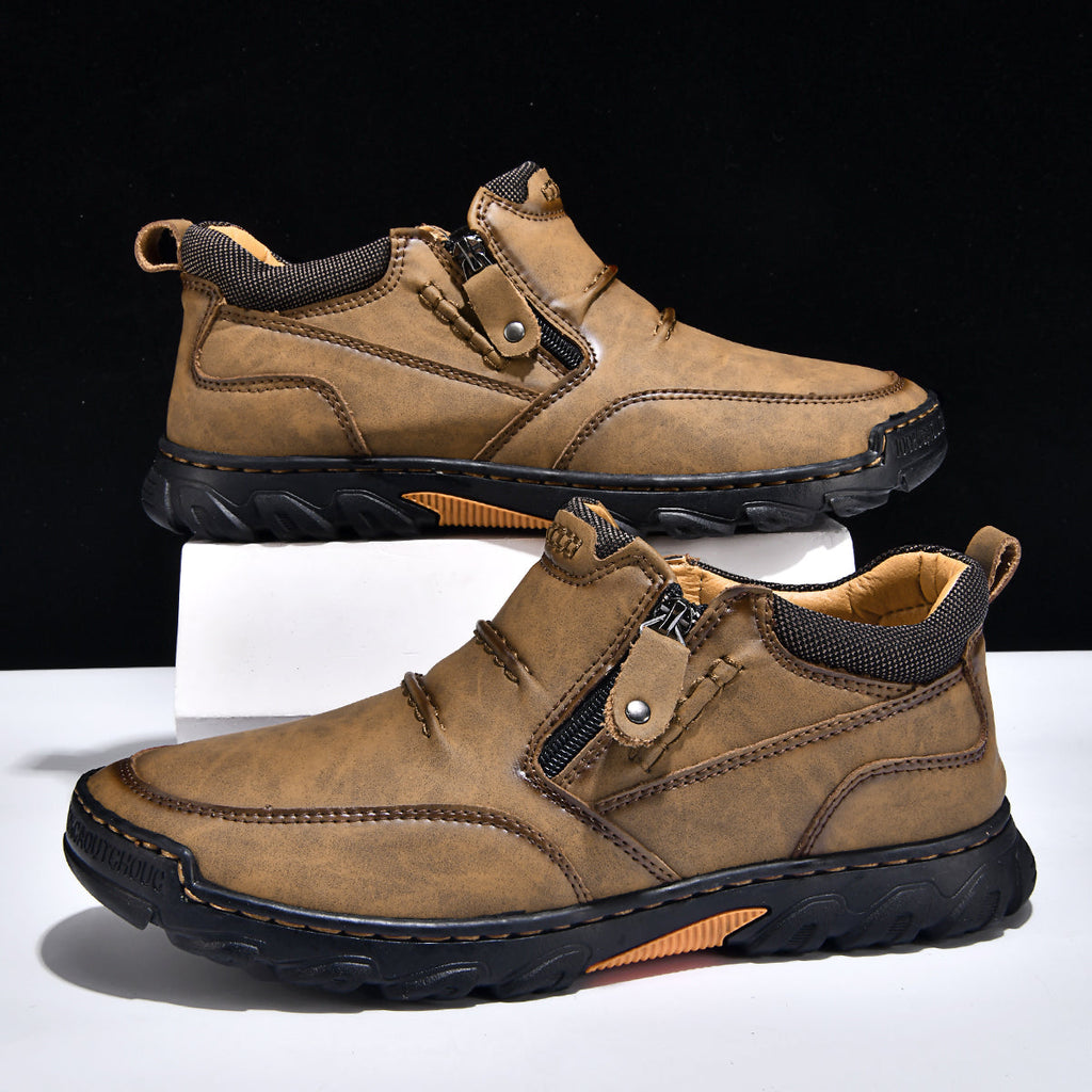 Men’s Orthopedic Comfort Boots | Wide Toe, Arch Support & Side Zip