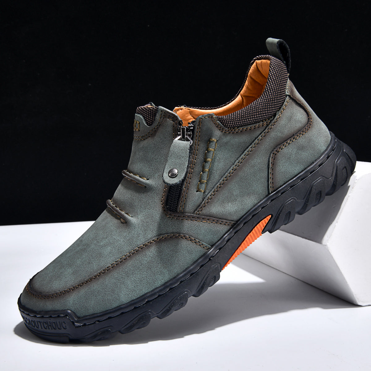 Men’s Orthopedic Comfort Boots | Wide Toe, Arch Support & Side Zip