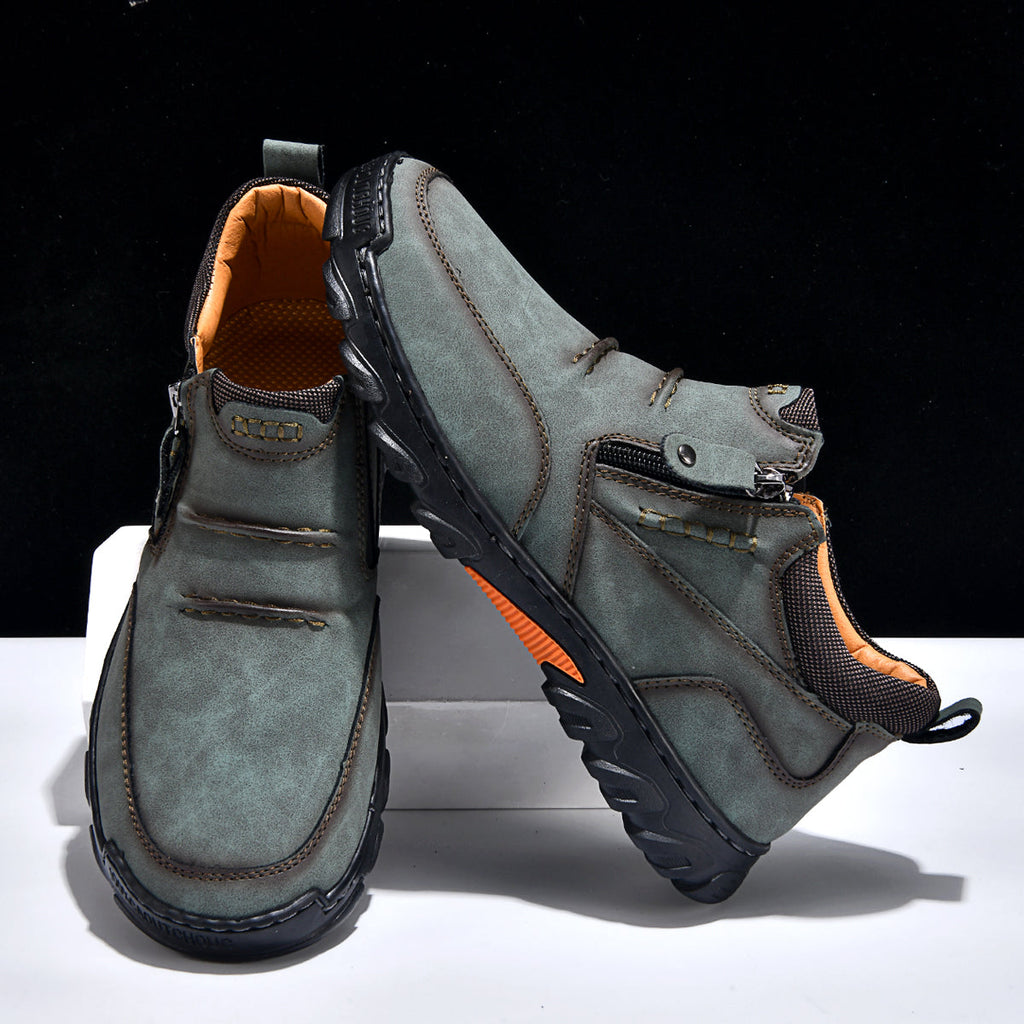 Men’s Orthopedic Comfort Boots | Wide Toe, Arch Support & Side Zip