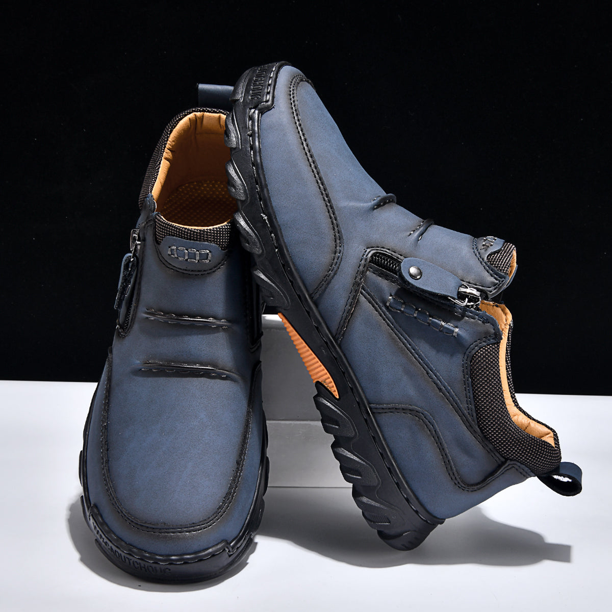 Men’s Orthopedic Comfort Boots | Wide Toe, Arch Support & Side Zip