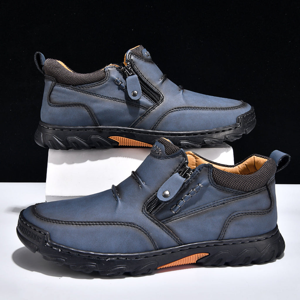 Men’s Orthopedic Comfort Boots | Wide Toe, Arch Support & Side Zip