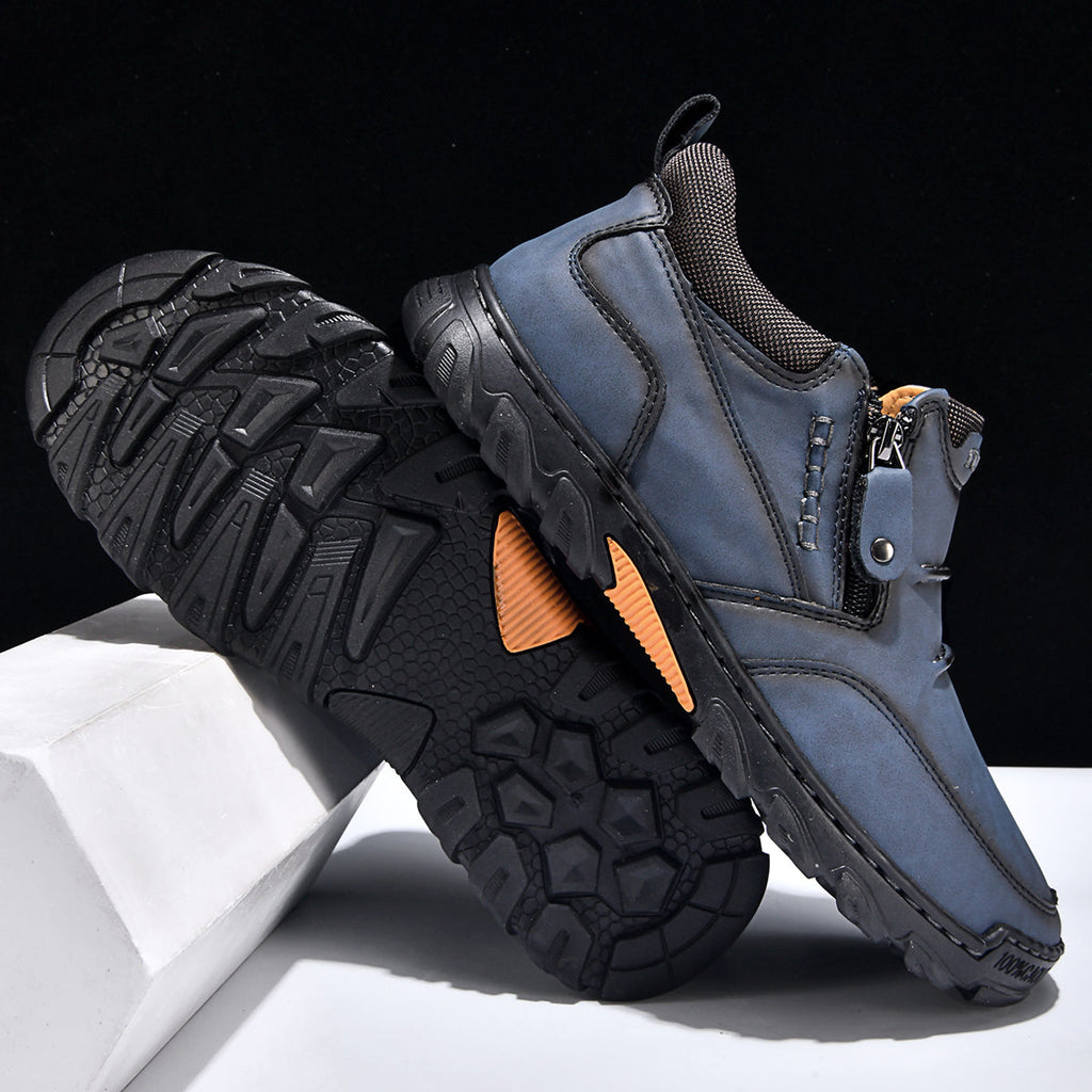 Men’s Orthopedic Comfort Boots | Wide Toe, Arch Support & Side Zip