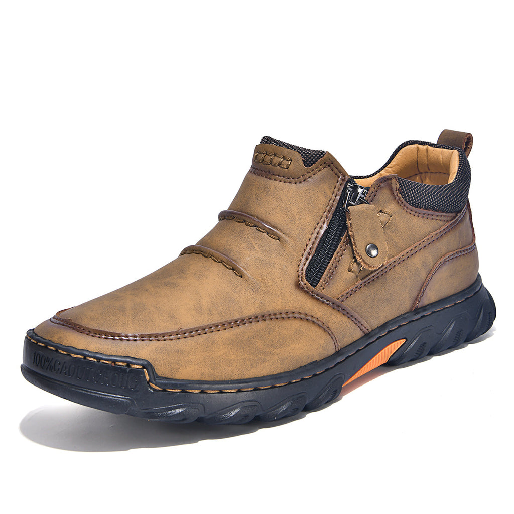 Men’s Orthopedic Comfort Boots | Wide Toe, Arch Support & Side Zip