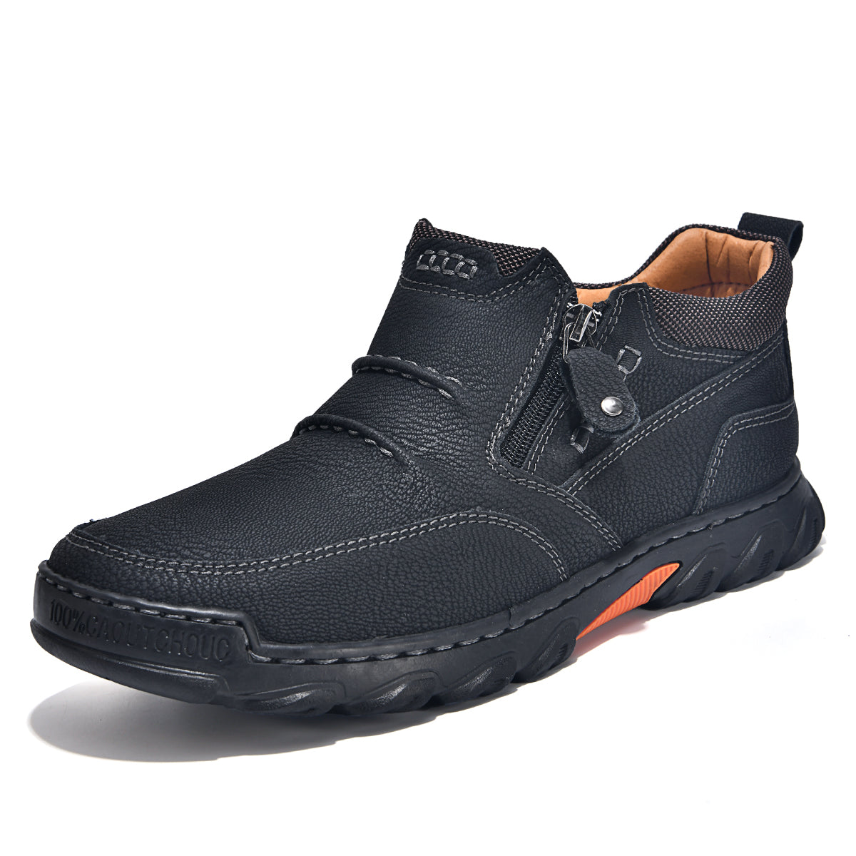 Men’s Orthopedic Comfort Boots | Wide Toe, Arch Support & Side Zip
