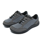 Men's Mixed Material Casual Boots - Lace-Up, Lightweight, Wide Toe Box with Arch Support