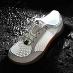 Men's Mixed Material Casual Boots - Lace-Up, Lightweight, Wide Toe Box with Arch Support