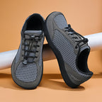 Men's Mixed Material Casual Boots - Lace-Up, Lightweight, Wide Toe Box with Arch Support